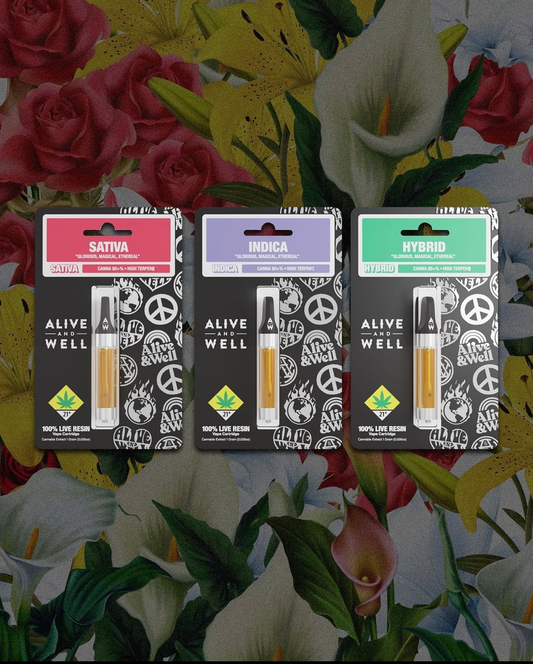 Alive & Well 1g 510 Cartridges - THCa (wholesale)