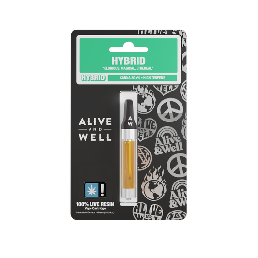 Alive & Well THCa 510 Cartridge - Hybrid (wholesale)