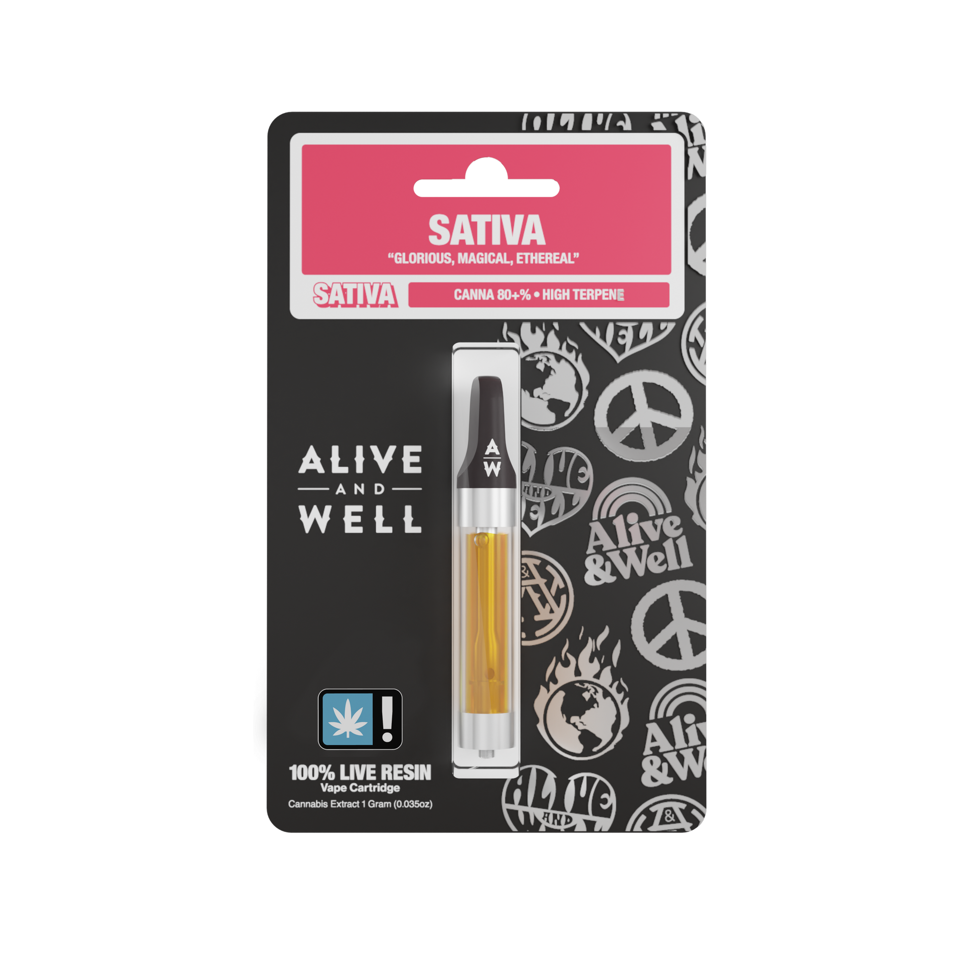 Alive & Well THCA 510 Cartridge - Sativa (wholesale)