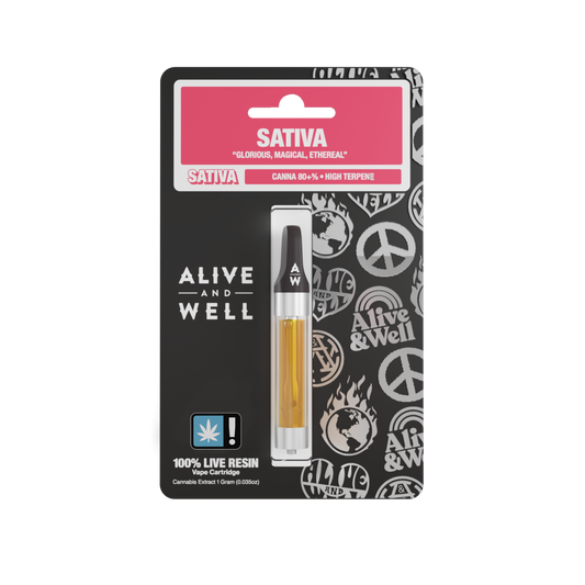 Alive & Well THCA 510 Cartridge - Sativa (wholesale)