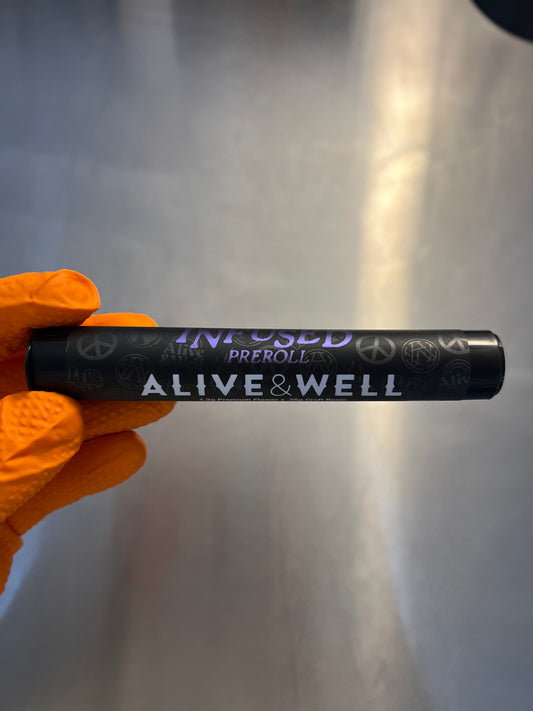 Alive & Well 1G Infused Preroll (Branded) - Indica
